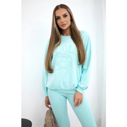 Bavlnená súprava California mätová