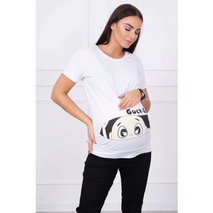 Tehotenská blúzka Guck biela