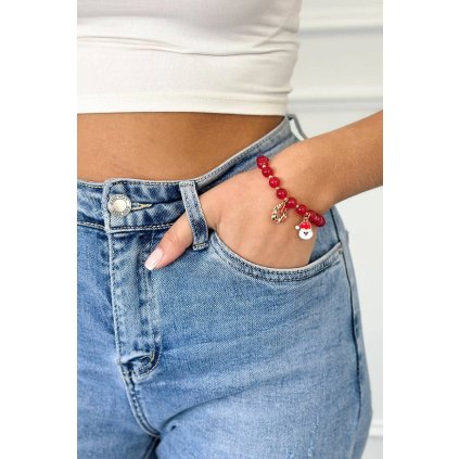 Náramok s vianočným motívom SL435-213 Santa Clausova hlava