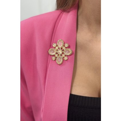 Brošňa Kvet 2 biela