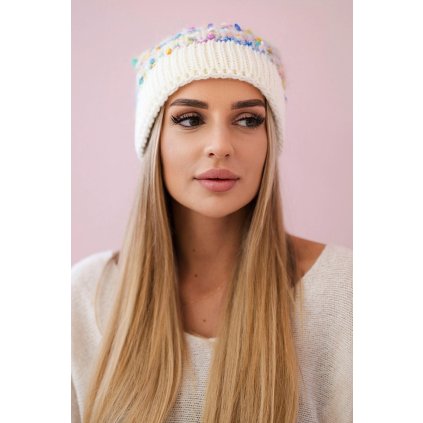 Čiapka Bublinka K219 ecru