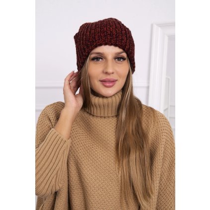 Dámska čiapka Delia K260 bordová