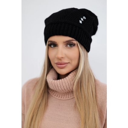 Dámska čiapka Larisa K395 čierna