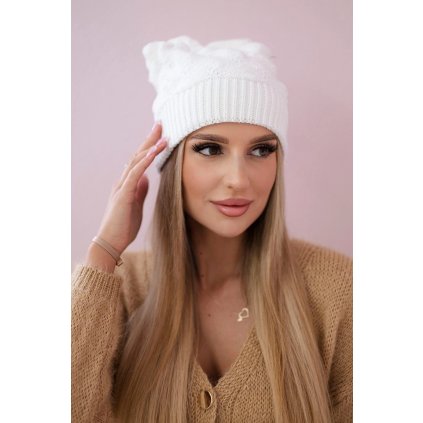 Dámska čiapka Leonia K342 biela