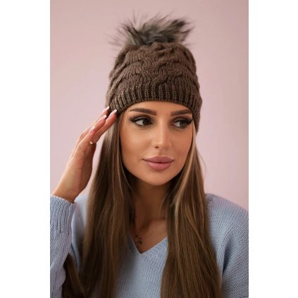 Čiapka s flísom Ela K242 hnedá