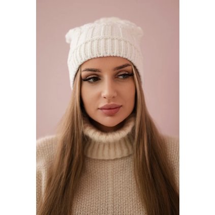 Čiapka s flísom Marta K231 biela
