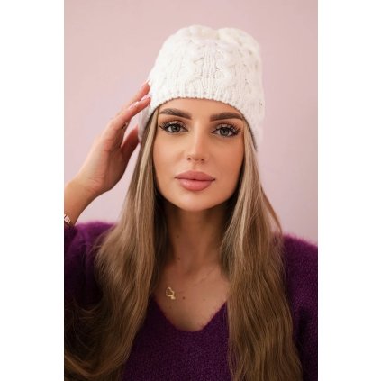 Čiapka s flísom Teresa K285 biela