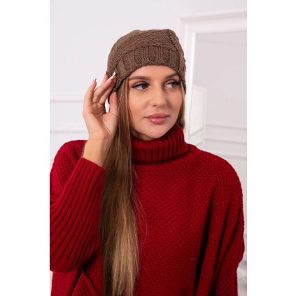 Čiapka s flísom Ula K271 cappuccino