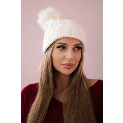 Čiapka s flísom Vrkoč K226 biela