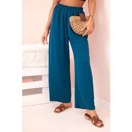 Nohavice so širokou nohavicou morské