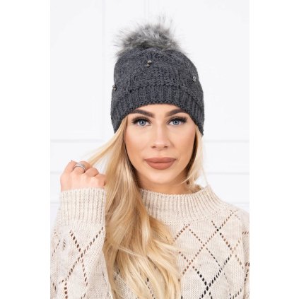 Čiapka K183 grafitová