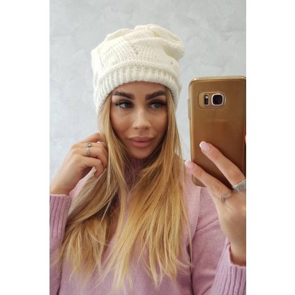 Dámska čiapka Adria K296 ekru