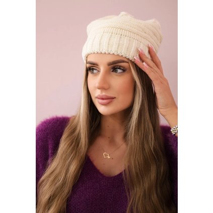 Dámska čiapka Ľucia K337 ekru