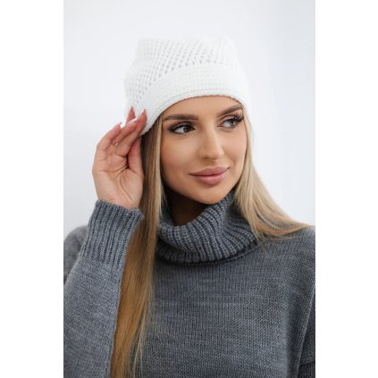 Dámska čiapka Neli K392 biela
