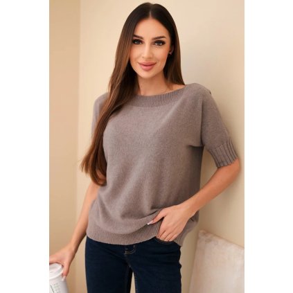 Dámsky viskózový sveter s krátkym rukávom fango