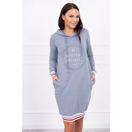 Grafitové šaty Brooklyn