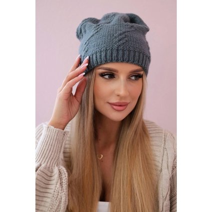 3159 3 damska ciapka lorena k377 biela