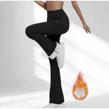 zateplene zvoncové legíny