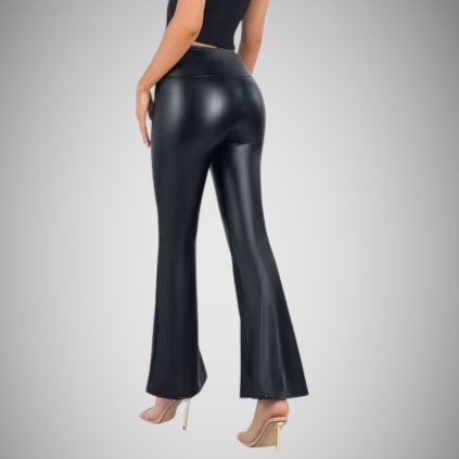 kožene zvoncové legíny