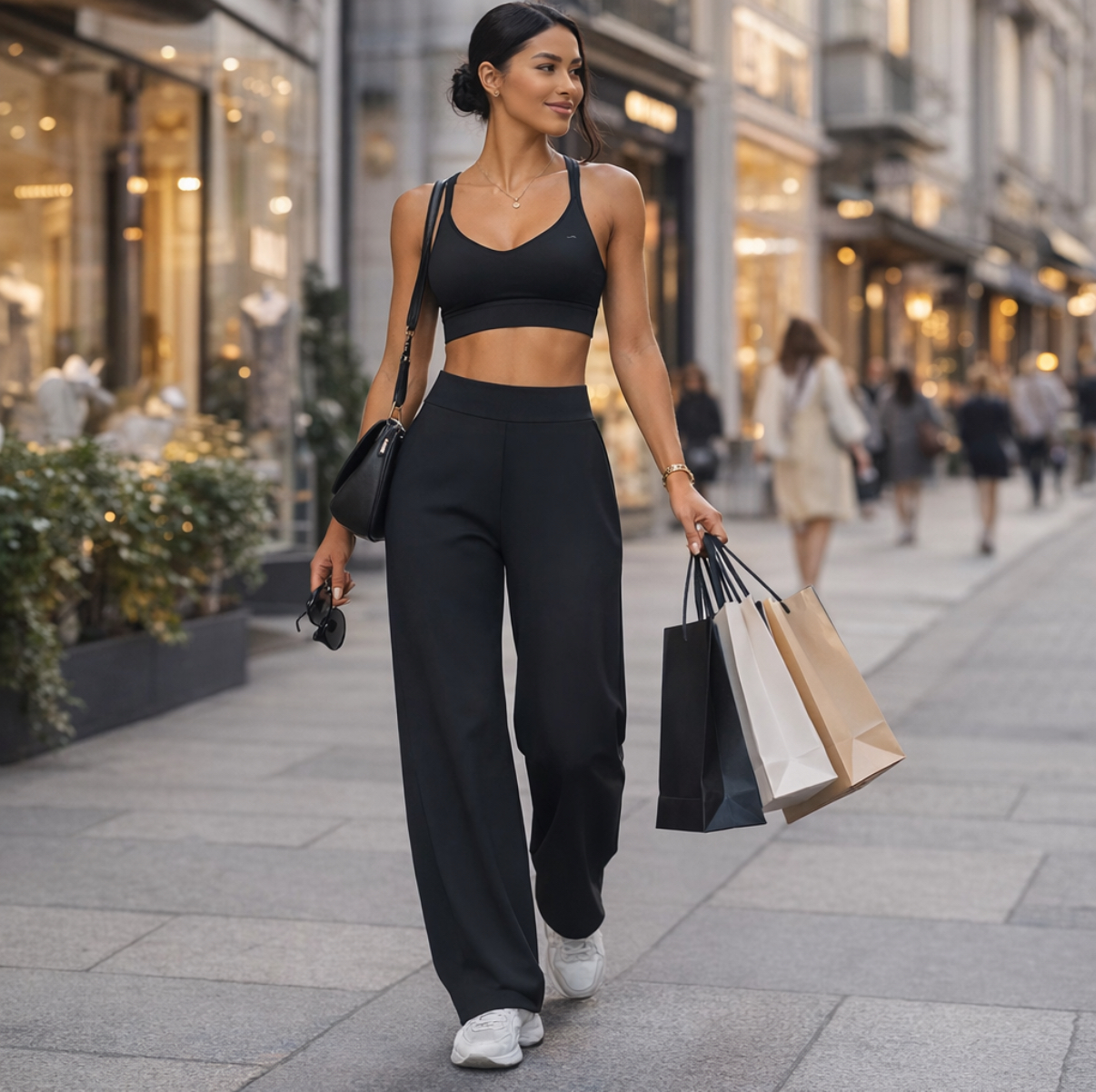 Legínovo Fitness set čierny Inspired Veľkosť: M