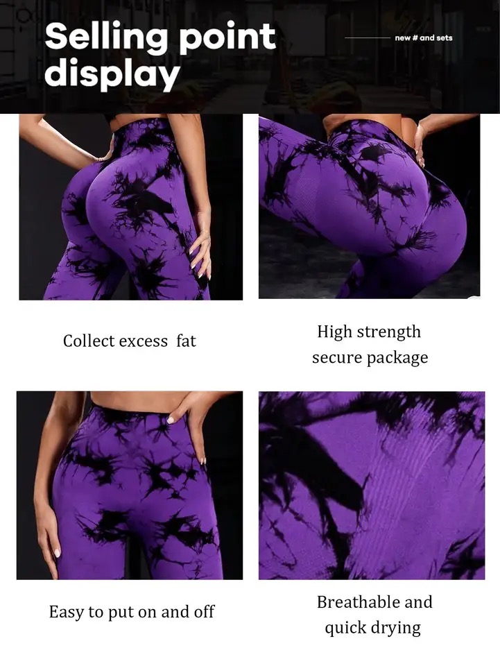 Legínovo Push-up legíny Batik Veľkosť: M