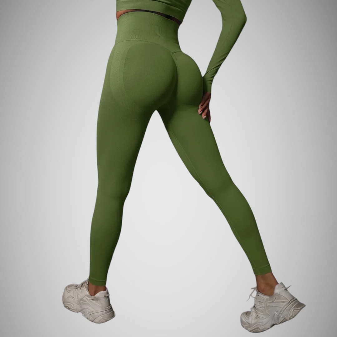 Legínovo Push-up legíny army green Veľkosť: L