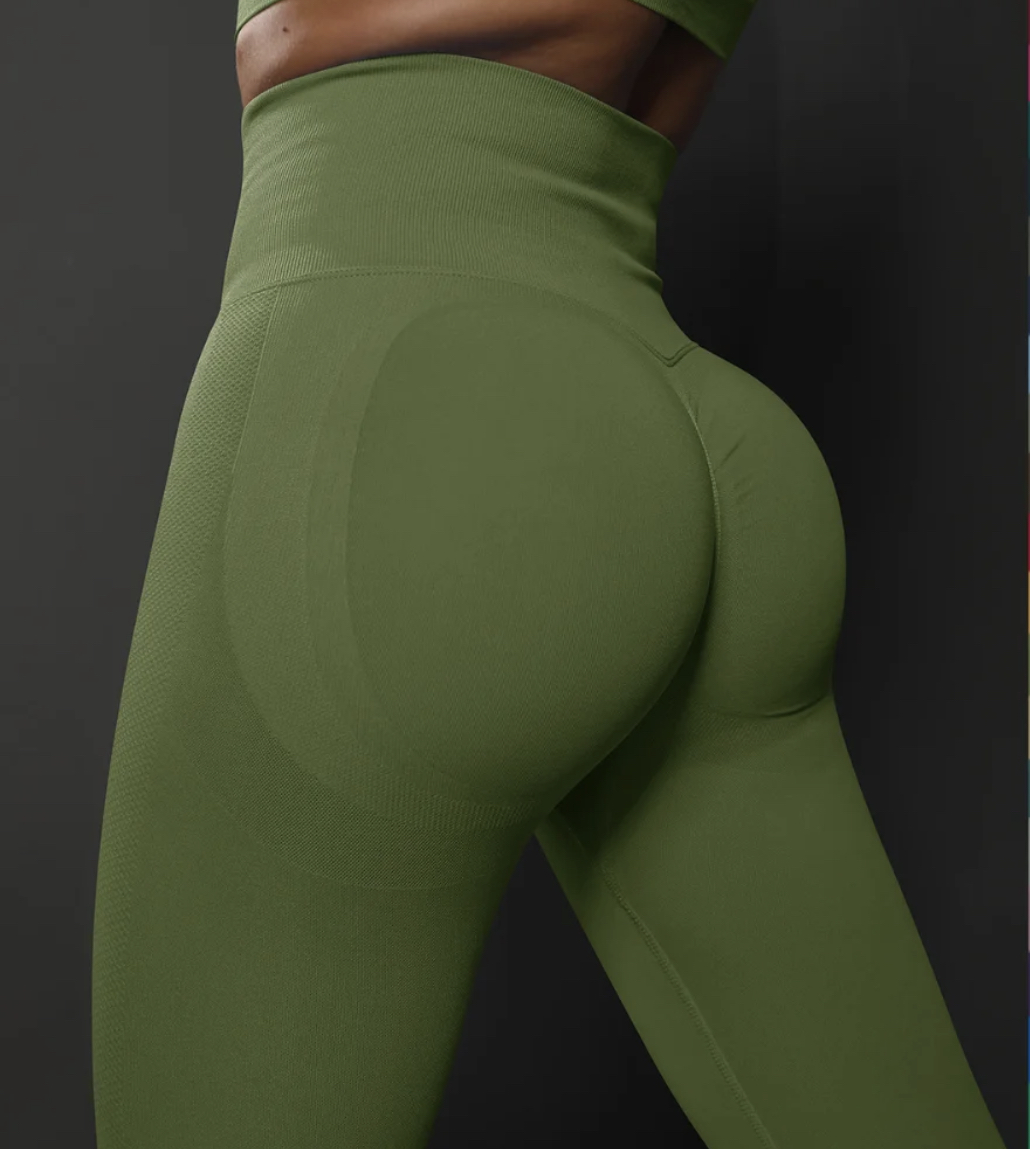 Legínovo Push-up legíny army green Veľkosť: L