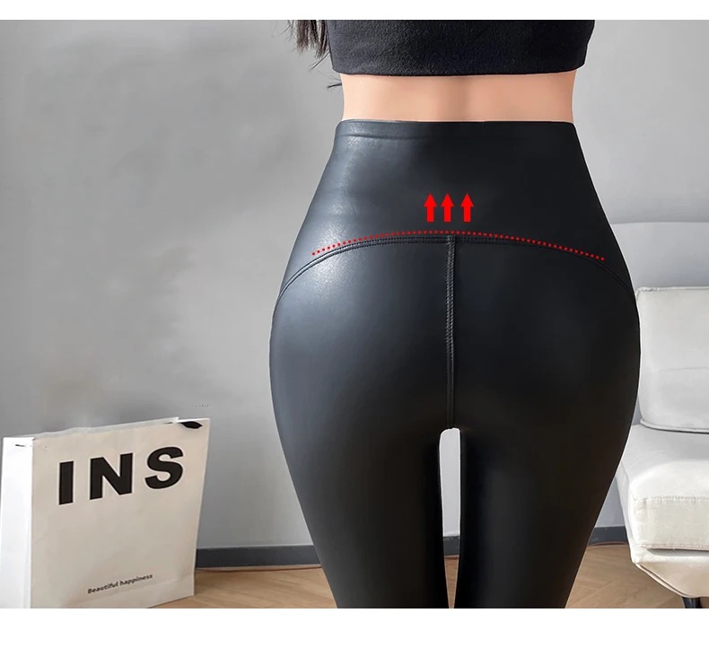 Legínovo Kožené legíny čierne Veľkosť: S