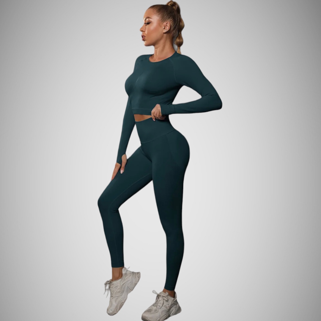 Push-up fitness set tmavo zelený Elys Veľkosť: L