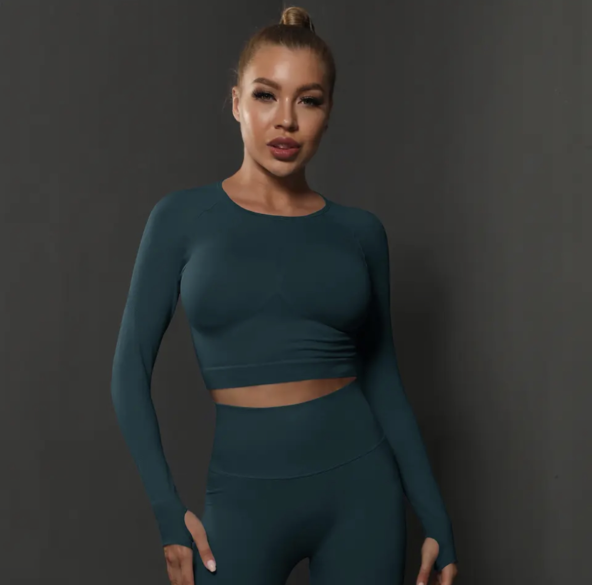 Push-up fitness set tmavo zelený Elys Veľkosť: L