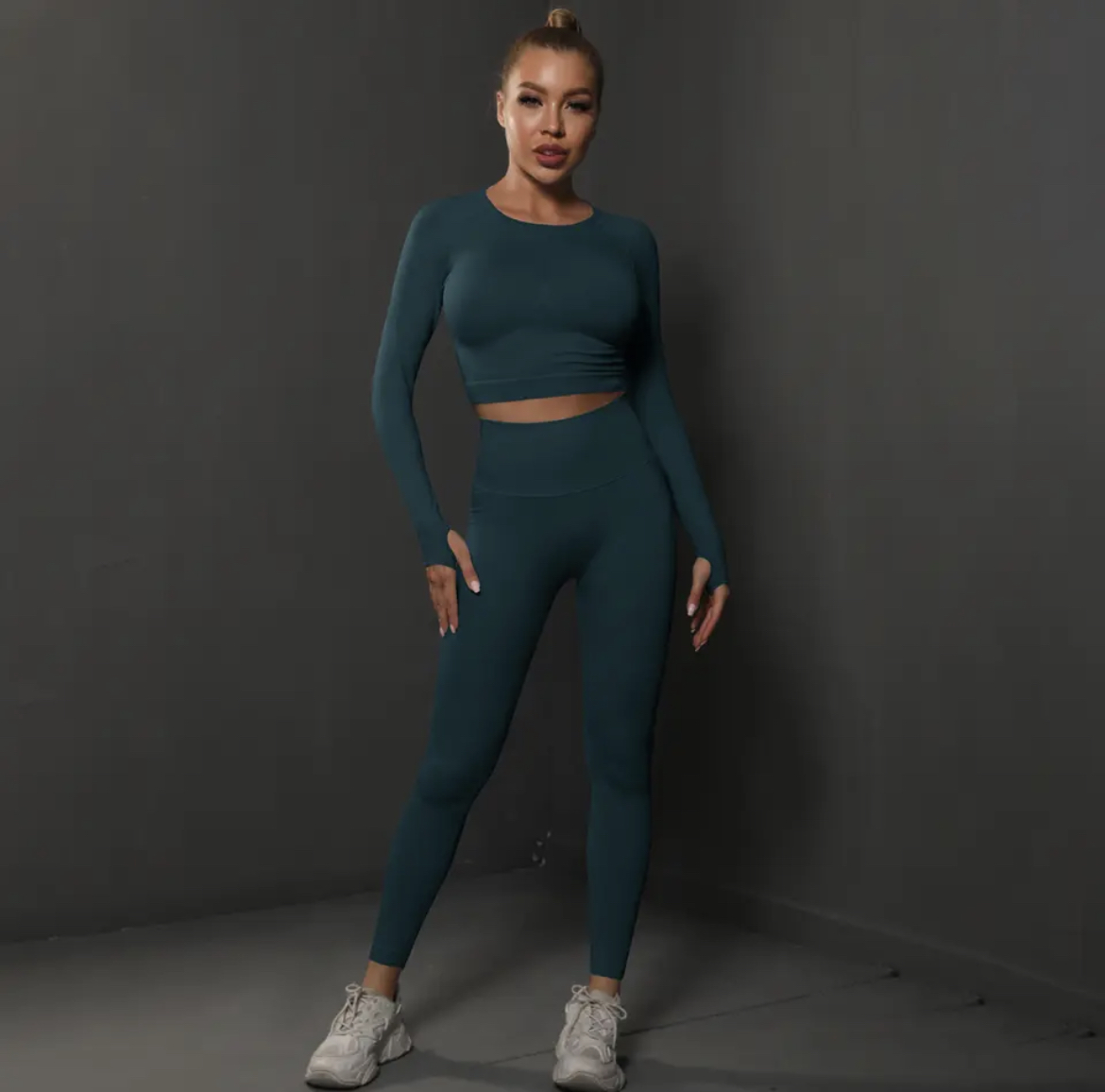 Push-up fitness set tmavo zelený Elys Veľkosť: L