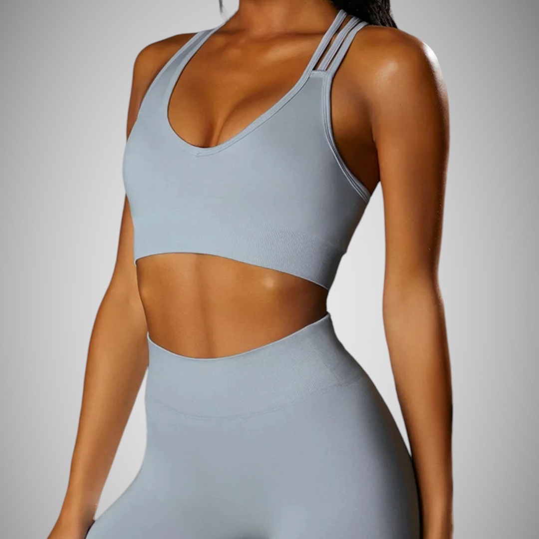 Legínovo Push-up fitness set Intense light blue Veľkosť: M
