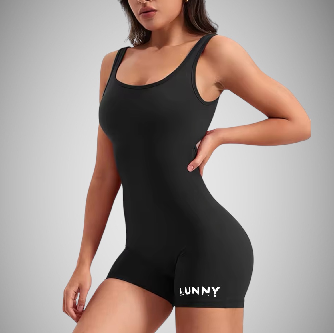 Legínovo Push-up overal klasic čierny Veľkosť: S