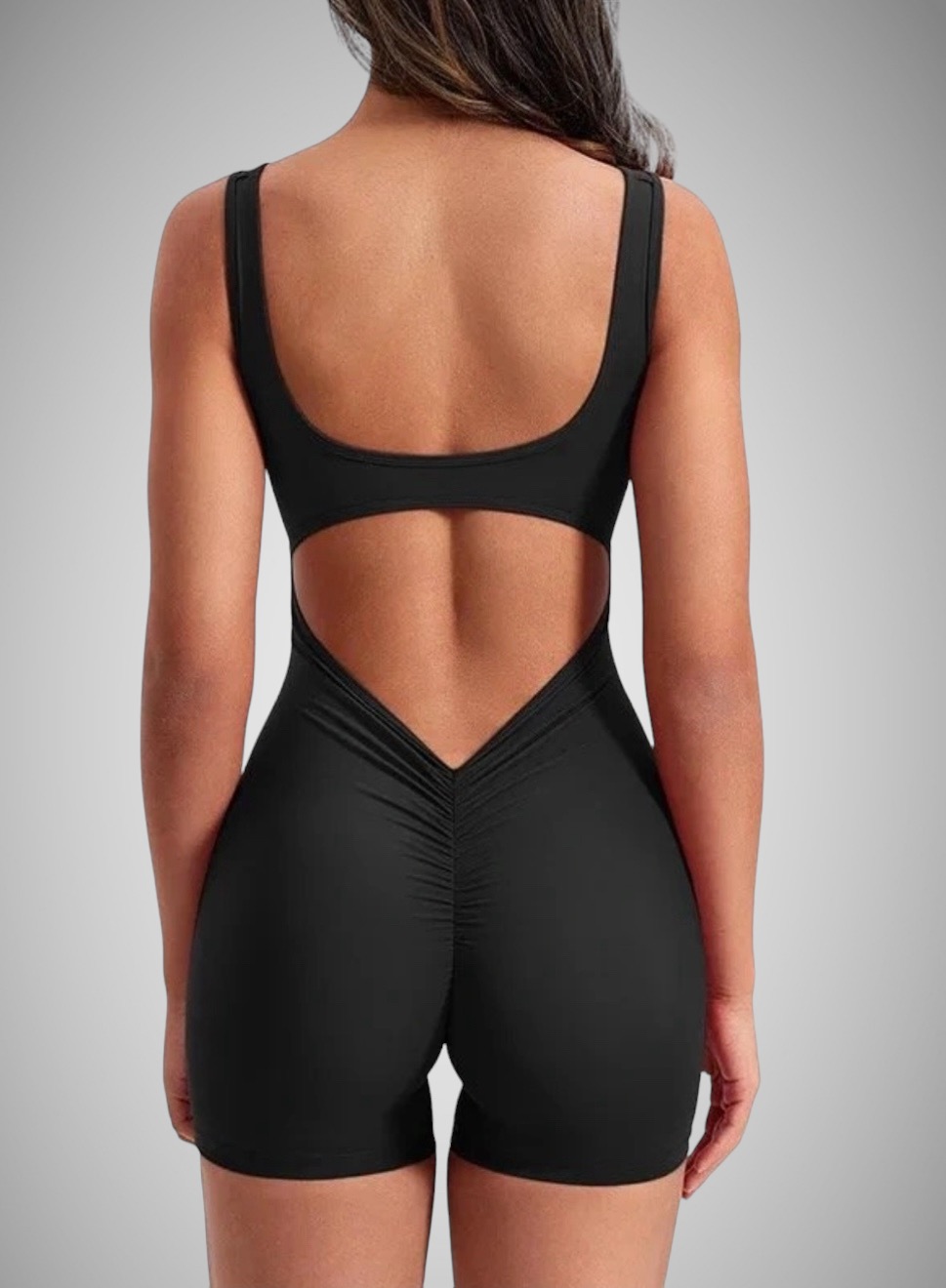 Legínovo Push-up overal klasic čierny Veľkosť: S