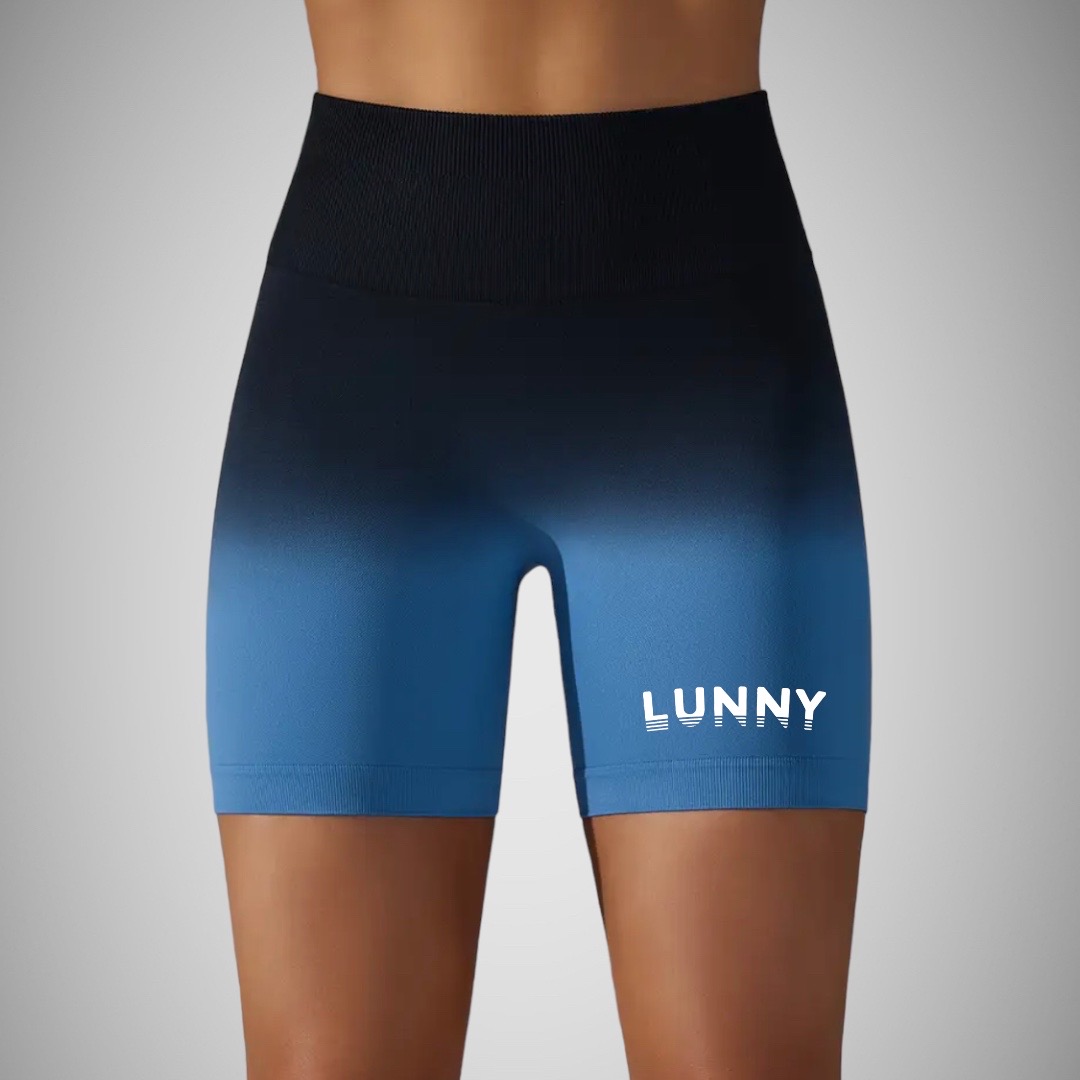 Legínovo Push-up kraťasy ombré tmavo modré Veľkosť: M