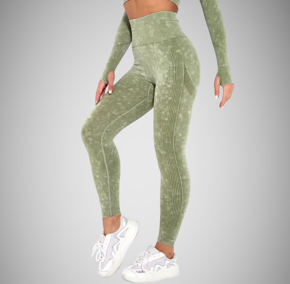 Push-up leginy light green Veľkosť: M