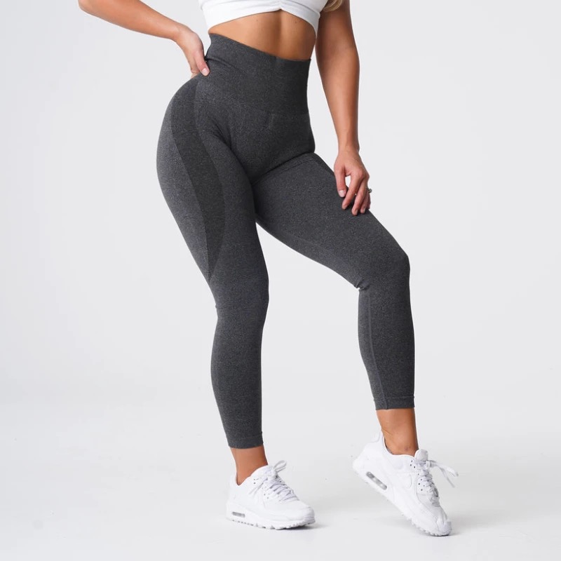 Legínovo Fitness tmavo sivé legíny Veľkosť: M