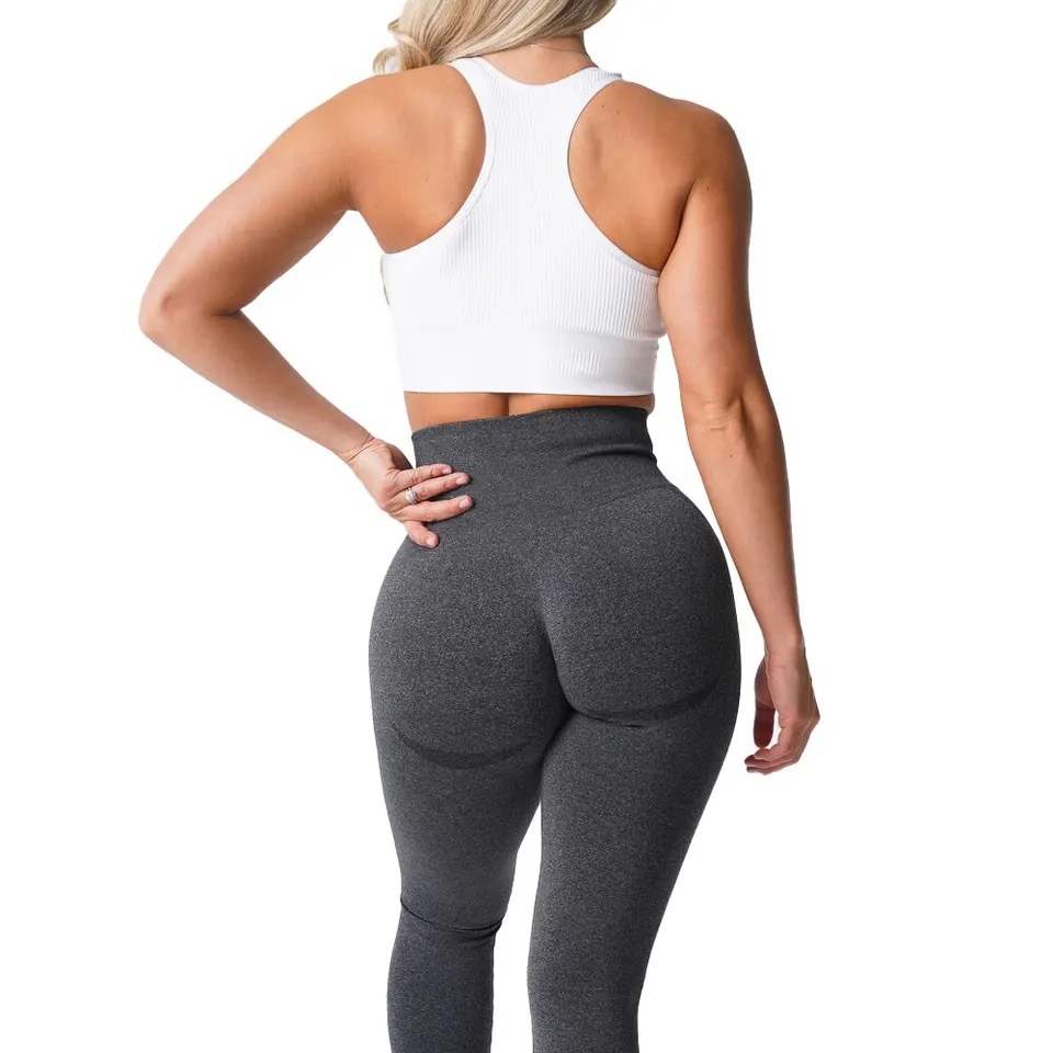 Legínovo Fitness tmavo sivé legíny Veľkosť: M