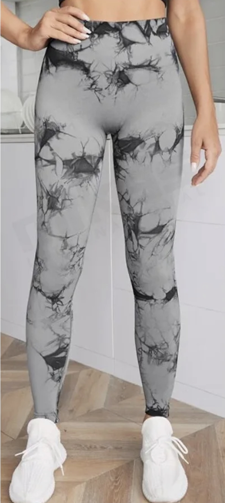 Legínovo Push-up mramorové calypso legíny Veľkosť: S