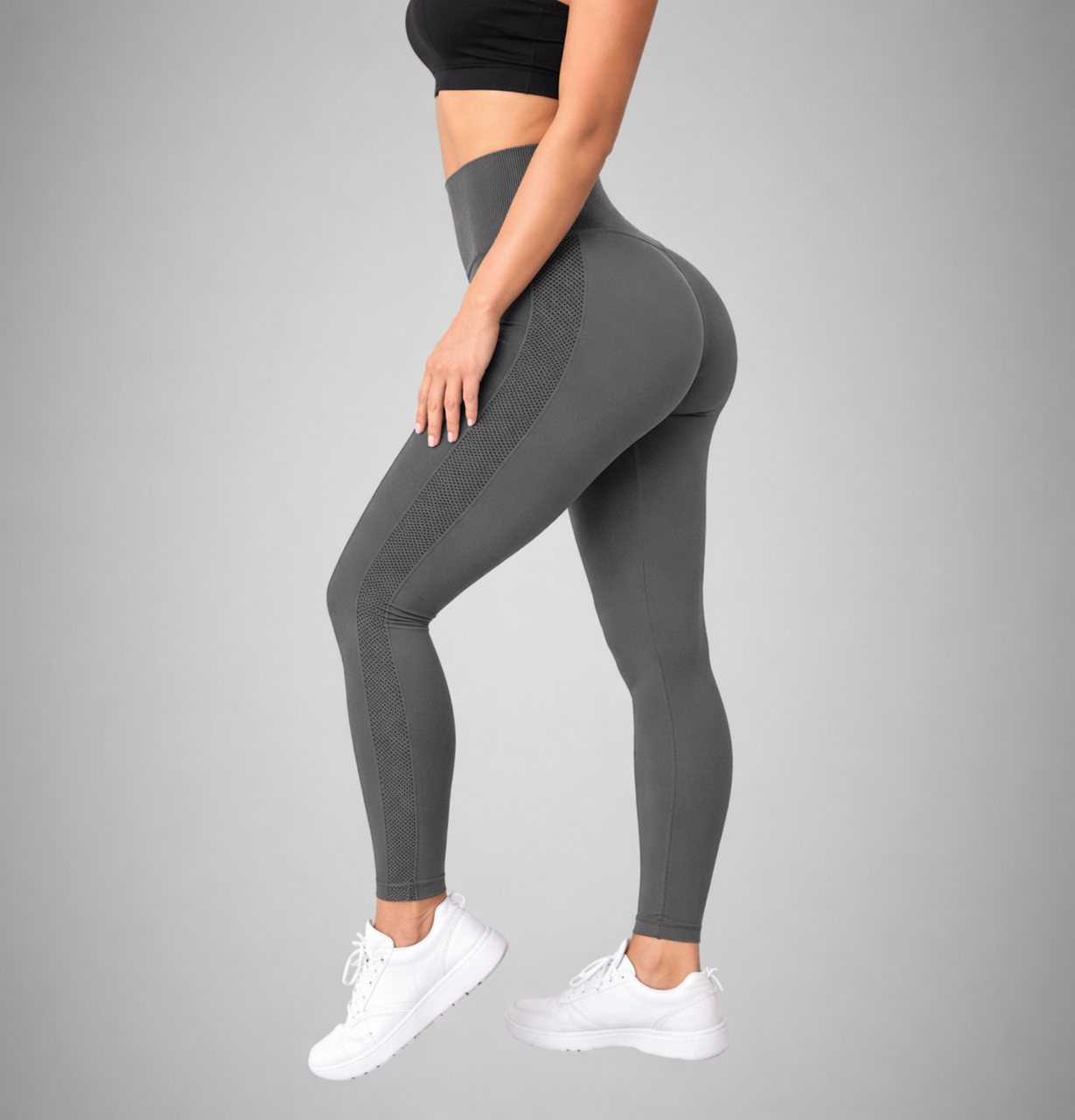 Push-up legíny sivé Dooty | Legínovo Veľkosť: L