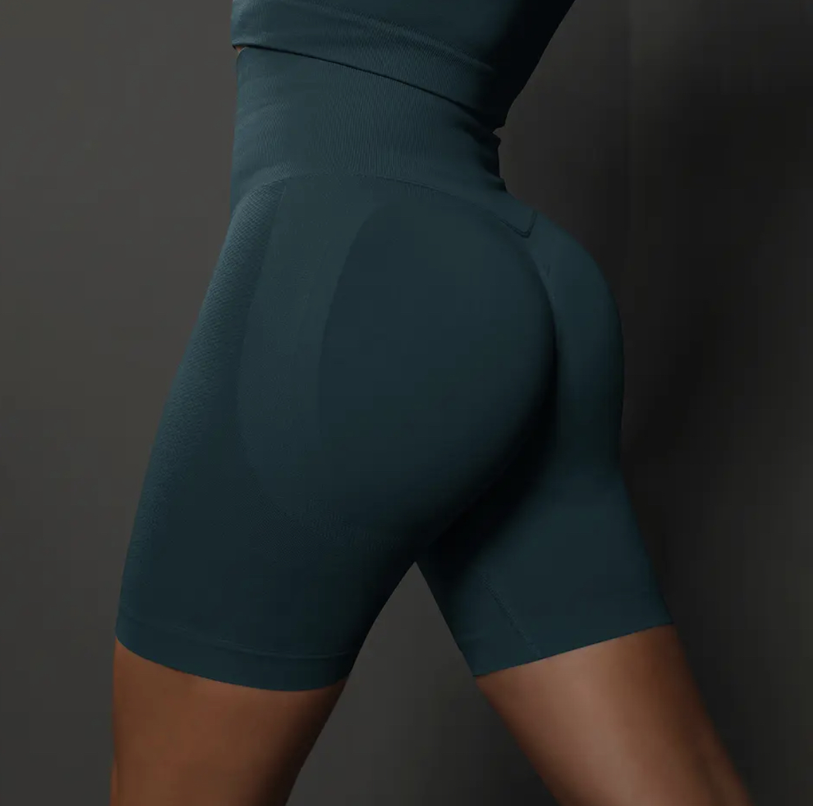 Lunny Push-up dark green shorts Veľkosť: L