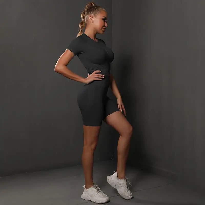 Legínovo Čierny fitness set Elys Veľkosť: S