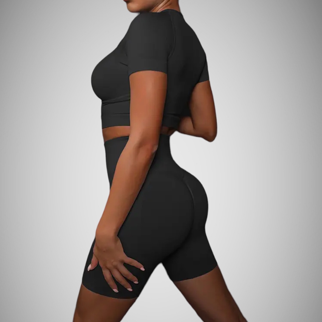 Legínovo Čierny fitness set Elys Veľkosť: S