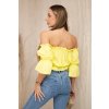 Žltá španielska blúzka