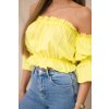 Žltá španielska blúzka (Veľkosť UNI, Farba Žltá)