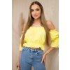 Žltá španielska blúzka