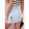 Jeansová sukňa s elastanom s vreckami na bokoch S/M-L/XL