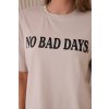 Bavlnená blúzka No Bad Days béžová (Veľkosť UNI, Farba Béžová)