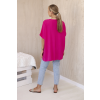 Oversize blúzka s príveskom béžová