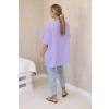 Oversize blúzka s príveskom béžová